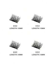 Quantum Magnetic Eyelashes, Magnetic Adsorption No Glue, Natural Long Thick Lashes, Convenient Box Packaging - Black - View 6