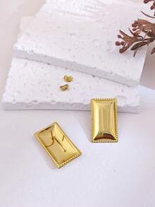 6 Paar Damen Ohrringe Set in verschiedenen Goldtönen, luxuriöse Ohrring Kombination Set, modische und vielfältige Stile inklusive dicke goldene Creolen, retroartige personalisierte goldene Ohrstecker, leichte verdrehte geometrische Ohrhänger und andere Designs. Einfach und elegant, retro-chic Design, zeigt einzigartige Eleganz. Speziell gefertigter Modeschmuck für Frauen und Mädchen. - Verschiedenfarbig - Übersicht 8