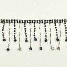 45 cm Chaîne de strass, accessoire de couture DIY pour vêtements, pantalons, chaussures, chapeaux, sacs - couleur - Voir 13