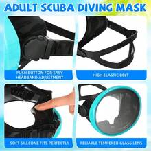 1 buah Masker Snorkel Oval Dewasa, Tali Silikon yang Dapat Diatur, Perlengkapan Selam Tahan Air Definisi Tinggi Cocok untuk Berenang di Pantai dan Liburan - MultiWarna - View 5