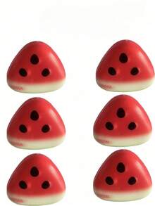1/3/6pcs Watermelon Shaped Stress Relief Ball, Realistic Watermelon Design, Soft Touch, Slow Rebound, Stress Relief Toy - Multicolor - View 11