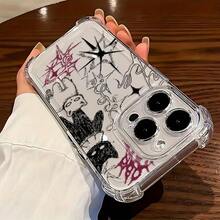 Funda de teléfono Y2K con diseño de gato de dibujos animados simple, compatible con iPhone 17, 17 AIR, 17 PRO, 17 PRO MAX, 11, 11 PRO, 11 PRO MAX, 12, 12 MINI, 12 PRO, 12 PRO MAX, 13, 13 MINI, 13 PRO, 13 PRO MAX, 14, 14 PLUS, 14 PRO, 14 PRO MAX, 15, 15 PLUS, 15 PRO, 15 PRO MAX, 16, 16E, 16 PLUS, 16 PRO, 16 PRO MAX, X, XR, XS MAX,  A54, A55, S22, S23, teléfonos móviles, bolsos, accesorios para móviles, fundas para teléfonos, decoración de habitaciones, accesorios, fundas transparentes para teléfonos, verano, correas para teléfonos, fundas para teléfonos de hombre - Estilo (1 pieza) - Ver 8