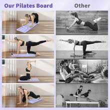 HanTai Pilates Board - 2024 Pilates Reformer Set, Multi-Purpose Foldable Pilates Reformer Board For Home, 6in1 Pilates Sliding Board - Mauve Purple - View 8