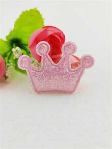 60pcs Shiny Powder Ultrasonic Embossed Crown DIY Jewelry Accessories, Handmade Headpiece Decoration Materials - Crown - View 5