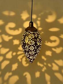 2/1pc Solar Water Droplet Spotlight. Waterproof. Ironwork With Decorative Patterns. Can Be Hung By Hooks. Suitable For Use In Garden Yards, Villa Tree Decorations, And Other Festive Decoration Scenarios. - Water Droplet Lamp - View 5