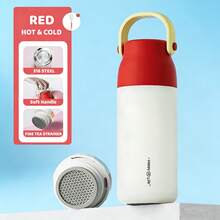 500ml Vaso aislado de acero inoxidable 316, con asa de goma y base antideslizante, taza para coche, infusor de té, botella de agua deportiva de gran capacidad - Multicolor - Ver 19