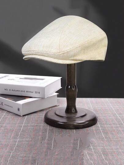 Mũ lưỡi trai nam kiểu cổ điển, mũ lưỡi trai kiểu Newsboy, mũ chơi golf, mũ vải lanh, mũ Ivy cổ điển, mũ tài xế taxi, mũ beret thường ngày màu trắng.