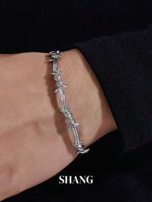 1 chiếc vòng tay gai bằng thép titan khắc tên thương hiệu Niche, thiết kế độc đáo cổ điển, phong cách hip-hop châu Âu và Mỹ, dành cho cả nam và nữ. - A - Xem 3