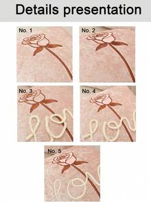 1pc Solid Color Velvet Pillow Cover, Embroidered Rose Pattern, Minimalist Plain Dust-Proof Pillow Sham, Removable & Washable, Bedroom Living Room Sofa Decor (Pillow Insert Not Included) - Pink - View 3