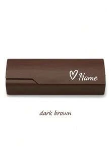 Custom Wood Grain Flip Cover Glasses Case, Minimalist Durable Eyewear Storage Box, Glasses Storage Box, Suitable For Travel, Convenient To Carry - Multicolor - View 9