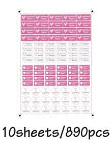 Custom Waterproof Stickers, Personalized Name Tag Stickers, Clothing Tags, Custom Name Tag Stickers, Customizable Stickers, Office Supplies - Style 17-puppy 17 - View 7