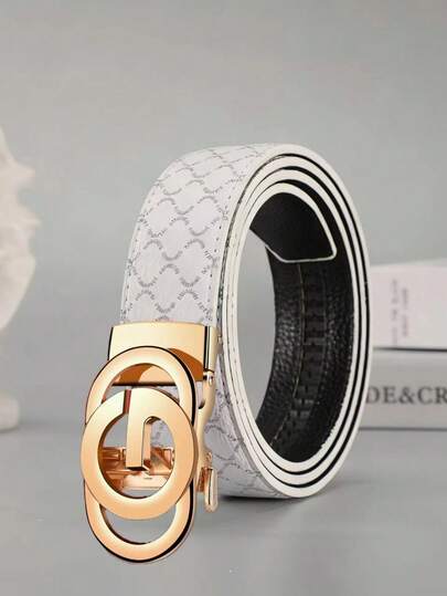 Thắt lưng da nam khóa tự động, thắt lưng eo dành cho thanh niên, học sinh, doanh nhân.