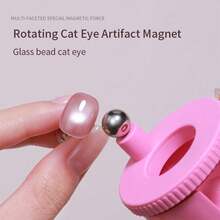 Magnetic Cat Eye Nail Art Tool - Portable Nail Polish Magnet Wand With Roller For Stunning Cat Eye Effects, Easy To Use For Salon & Home Manicure - Multicolor - View 7