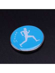 1pc Football Sideline Marker, Referee Coin With Red And Blue Sides, Football Match Auxiliary Tool - Multicolor - View 6