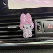 SANRIO 1件三丽鸥卡通人物汽车装饰品，香薰出风口夹，可爱卡通人物如Hello Kitty、My Melody、Kuromi，治愈系汽车内饰配件 - 彩色 - 查看 11