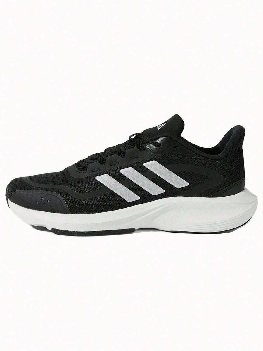 Adidas Tênis Esportivos Casuais Respiráveis de Malha Unissex - Preto e Branco - Visão 1