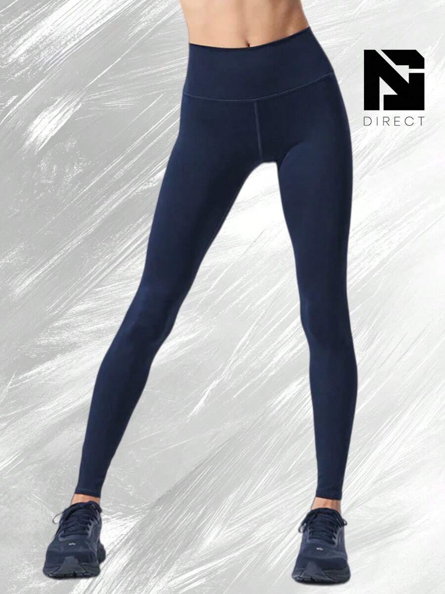 High-Waist Airlift Legging - Navy - View 1