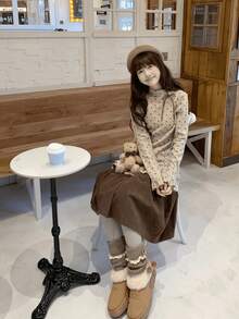Women Tops - Polka Dot Top - View 1