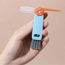 3件套可爱花朵三合一迷你清洁刷，多功能缝隙清洁工具，适用于瓶盖、杯盖凹槽、厨房浴室等。 - 多色 - 查看 3