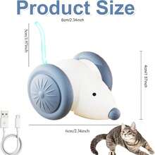 Đồ chơi mèo và chuột điện tương tác: Đồ chơi tương tác giải trí, thu hút sự chú ý và tiêu thụ năng lượng. - Nhiều màu - Xem 9
