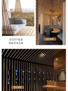 黄麻绳，装饰网格绳，包装绳，墙面照片DIY手工编织材料，加粗黄麻绳，耐用捆绑绳 - C-黃色 - 查看 6