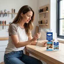 Jue Fish 50克/1.76盎司玻璃胶，高粘合力，快干，快速粘合，透明天然胶水 - A - 查看 3