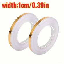 4 Sizes 39.3in Self-Adhesive Tile Stickers | Gold & Silver, Waterproof, PVC, Floor & Wall Caulk Strips, For Hotel Decoration - A - View 8