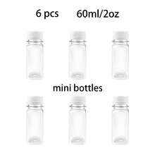 Bộ 6/1/2/5/18/30 chai nhựa đựng nước ép có nắp, chai mini dùng để bảo quản nước ép, sữa, đồ uống thể thao, gia vị, soda, sinh tố và cà phê. Chai nhựa đựng nước ép của chúng tôi là lựa chọn lý tưởng cho tủ lạnh, nhà bếp, cửa hàng nước ép, tiệc tùng, dã ngoại hoặc cắm trại. - trắng - Xem 18