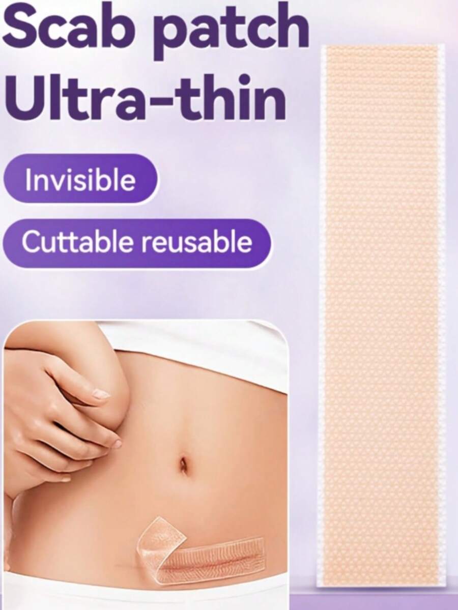 1pc Cesarean Section Scar Patch, Repair And Cover Hypertrophic Scars After C-Section, Invisible Scar Patch, Suitable For Scars From C-Section, Burns, Scalds And Trauma, Including Hypertrophic Scars - Quantity - View 1