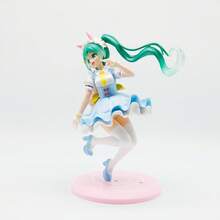 New Fairy Tale  Princess Anime Figure Desktop Decor Model - 藍裙-小馬初音袋裝 - 查看 2