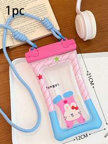 Waterproof Phone Pouch - Floating Waterproof Phone Bag With Shoulder Strap - Essential For Beach, Cruise, Travel - Fits All Devices, Touch Screen Friendly | Cartoon Pattern - Multicolor - View 17