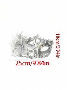 1 chiếc mặt nạ ren gợi cảm dành cho nữ, thích hợp cho các bữa tiệc người lớn, dạ hội hóa trang, tiệc trang phục, biểu diễn, Ngày Valentine. - Nhiều màu - Xem 6