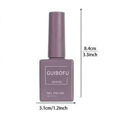 Sơn móng tay dạng gel màu xám tím 15ml, tông màu oải hương trầm, dễ tẩy, dùng được cả dưới ánh sáng UV và LED. Một chai một màu, chất lượng chuyên nghiệp, bền màu, phong cách bí ẩn, sang trọng, phù hợp cho mùa thu đông. Bộ sưu tập tự làm móng tại nhà. Sơn móng tay dạng gel. - Bụi tím - Xem 8