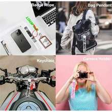 OFF White Classic Keychain Lanyard For Keys Can Hang Key,Wallet,Jeans Decoration Cute Lanyard Nice - 黑色 - 查看 8