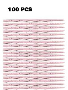 60Pcs Women's 3.46in Purple Metal Hollow Hair Clips, Y2K Cute Simple Elegant Hair Pins For Daily Commute Vacation Party DIY Styling, Gift - Pink - View 8