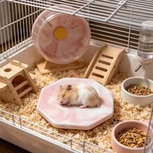 Hamster Cooling Mat, Anti-Bite And Anti-Flip, Random Texture, Easy To Clean, Perfect Choice For Cooling Hamsters In Summer, Also Suitable For Small Pet Cages And Landscape Decoration. Suitable For Small Hamsters. - View 4