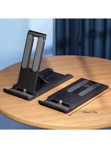 Adjustable Foldable Tablet & Phone Stand, Fits 4.6-12.9 Inch Devices, PVC Material, 6 Height Settings, Suitable For Kindle, Switch And Live Streaming Desktop Stand - Multicolor - View 9