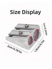 1 chiếc gọt bút chì bằng kim loại bền chắc với phần giữ bút hình tam giác dày. Phù hợp với các loại bút chì tiêu chuẩn. Gọt bút chì hai lỗ bằng hợp kim kẽm. - Bộ - Xem 7