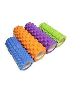 4 pièces/1 pièce Ensemble de rouleaux de mousse EVA pour massage des points de déclenchement et récupération des tissus profonds, yoga, pilates, étirements, équipement de gymnastique à domicile, massage, accessoires de gymnastique, exercice, yoga, équipement d'entraînement, été, soutien-gorge ras-du-cou, pilates, équipement de pilates - Multicolore - Voir 10