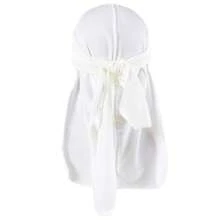 ZTZI Unisex Solid Color Velvet Durag, Soft Smooth Durag With Long Ties, Fashion Headwear For Daily Use,Festival,Travel - LA4803 - View 5