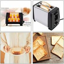 Electric Toaster With 2 Wide Slots For Kitchen, With 1.1 Inch Wide Opening, 6 Toasting Controls, Fast Toaster. - 黑色 - 查看 4