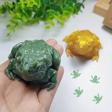 1pc Animal Toad Squeeze Toy, DIY Stress Relief Toad Figurine For Kids - Multicolor - View 4