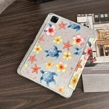 1 chiếc ốp bảo vệ máy tính bảng kiểu đại dương hình rùa biển và hoa sen, có khe cắm bút cảm ứng, phù hợp với iPad 10.9/10.2/Air thế hệ thứ 5/Pro 11/10/9.7/Air 2/(thế hệ thứ 7)/(thế hệ thứ 8)/Air 4/5/Pro 11/10 thế hệ 10 10.9 inch 2022 Smart Protective Case/Air 13(M3 2025)/Air 11(M3 2025)/Air 11(M3 2025)/11(A16 2025) và Galaxy Tab S10+/S9/A9, 5/5PR/6/6PRO/7/7PRO - Nhiều màu - Xem 5