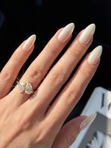 1 chiếc nhẫn bạc 925 đính đá Moissanite hình giọt nước 1.25-2 carat, món quà sang trọng, thanh lịch phù hợp cho lễ đính hôn, đám cưới, tặng người thân yêu, sinh nhật, kỷ niệm, trang sức. - Nhẫn Moissanite hình giọt nước - Xem 3