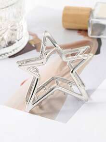 1 pieza Clip de pelo con forma de estrella lindo para cabello fino, adecuado para peinados semi-recogidos, accesorio de pelo estilo Y2K para la escuela, la universidad, otoño/invierno, la playa, adecuado para atuendos de verano de mujer, clips de playa, clips de pelo de vacaciones, ganchos de pelo de playa - plumeria floreciente - Ver 7