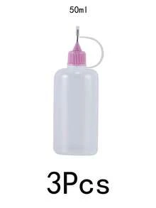 1/3 unidades de frascos conta-gotas de precisão recarregáveis de 30 ml, aplicador de aperto adequado para recorte de papel, artesanato e uso escolar. - Multicolorido - Ver 9