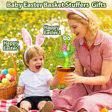 2026 Hot Popular Dancing Talking Cactus Toy, Singing Recording Mimicking Toy That Repeats What You Say, Musical Interactive Toddler Toy 1-Year-Old Boys & Girls, Easter Basket Stuffers & Gifts, Daily Home Companionship And Outdoor Gifting - 仙人掌玩具 - 查看 5