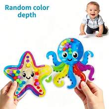 Octopus Color Sorting Sensory Toy, Novel Preschool Fine Motor Skills Training Toy, Endless Building Blocks For Pre-School Learning Activities, Children Finger Exercise Toy - Multicolor - View 13