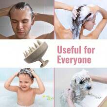 1Pc Ergonomic Handle Shampoo Massager Durable Hair Scrubber For All Hair Types Daily Hair Care Routine Party Prom And Special Occasions - A - View 5