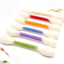 6 piezas de bastoncillos de algodón extra grandes, juguetes portátiles lindos y prácticos para gatos - Multicolor - Ver 4